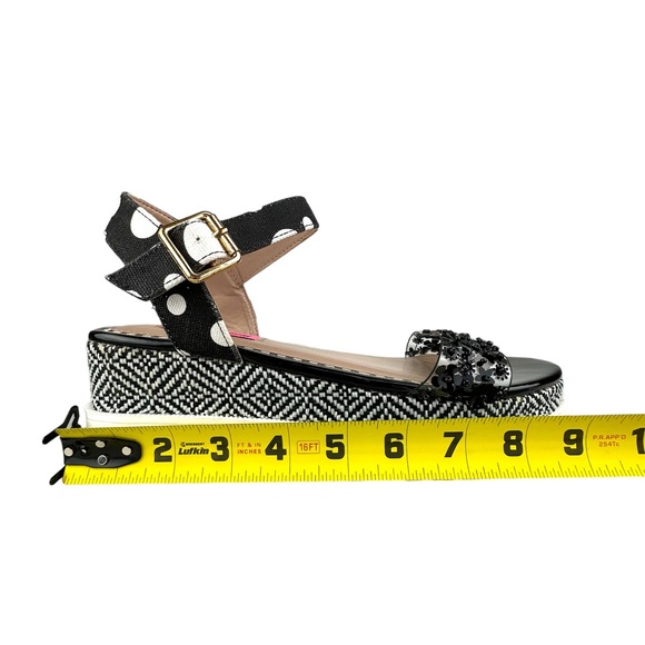 Betsey Johnson Shoes Womens 8 Platform Sandals Open Toe Buckle Strap - Picture 10 of 11